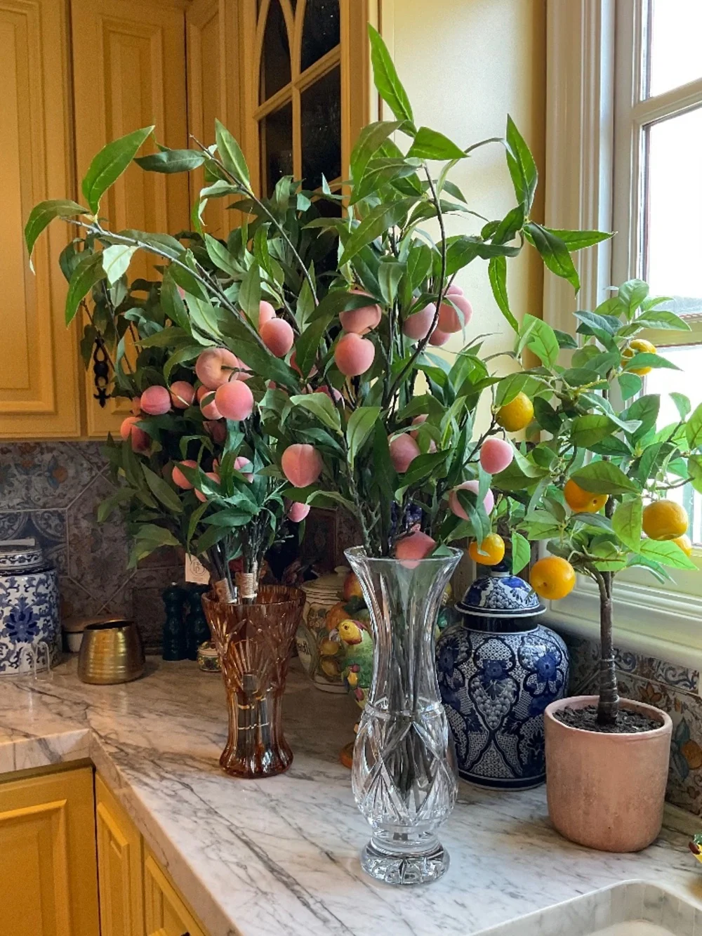 21 peach stems from Ballard designs. New and like new condition